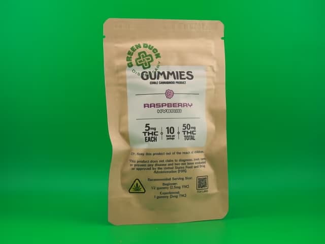 Green Duck - Hybrid Gummies Raspberry